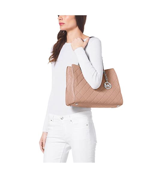 michael kors geldbörse suzannah quilt|Susannah Large Quilted.